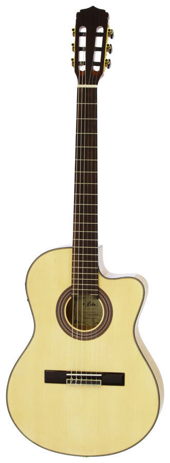 Aria A48CE Thin Body Classical/Nylon String Acoustic/Electric Guitar with Cutaway