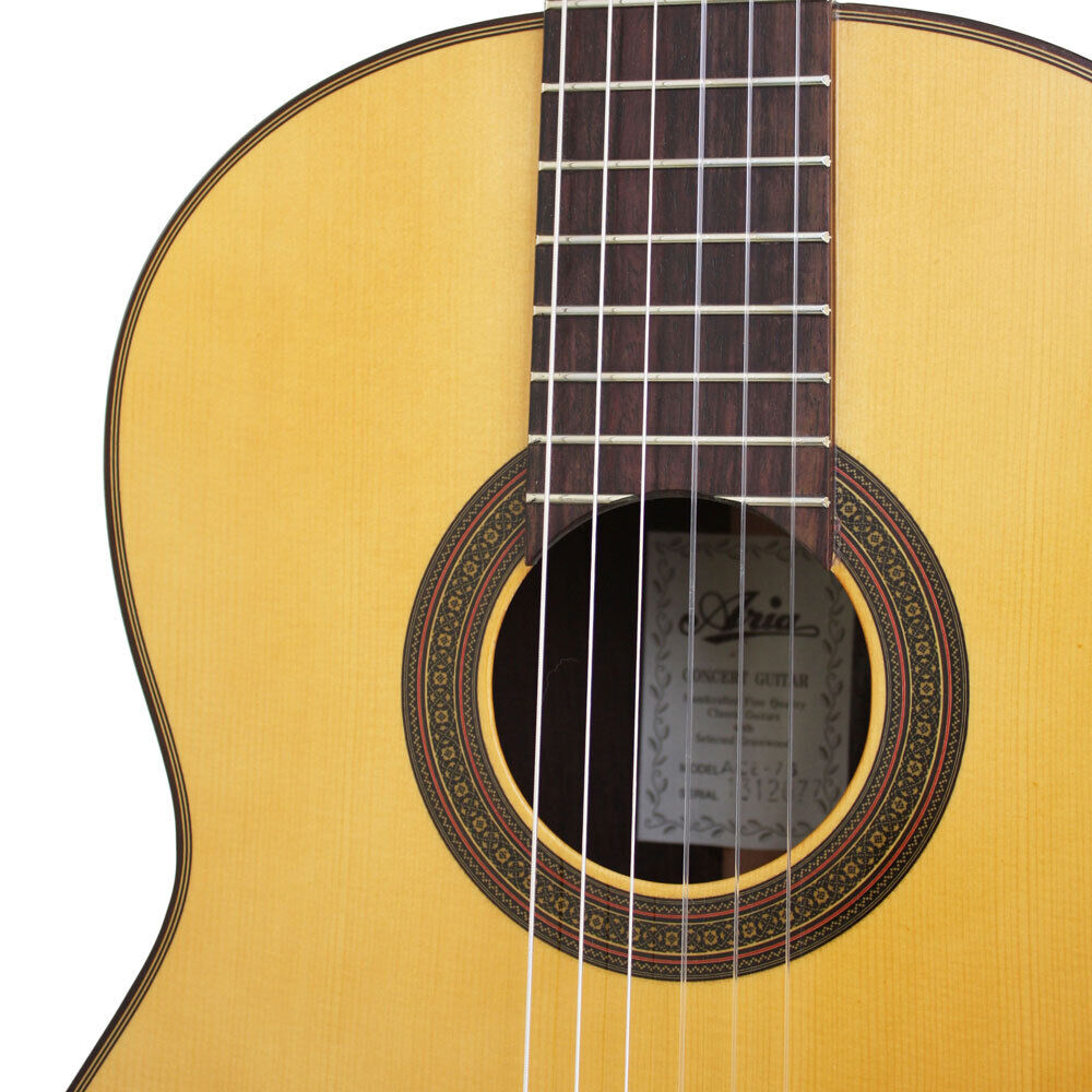 Aria AC50SP AC-Series 4/4 Size Classical/Nylon String Guitar Natural Finish — view 2