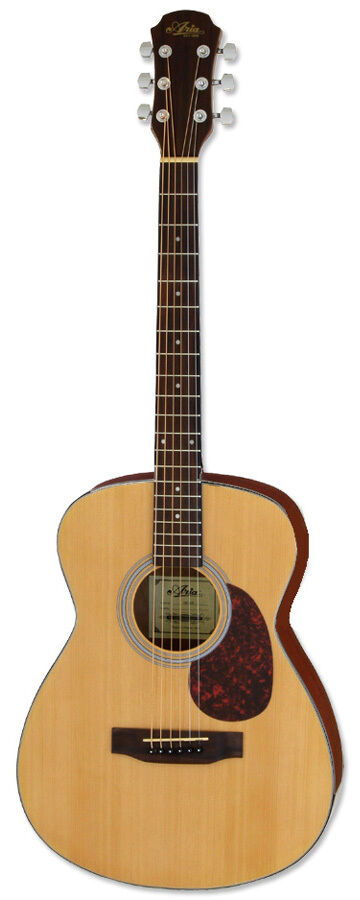 Aria ADF-01 Folk Body Acoustic Guitar Satin Natural Finish