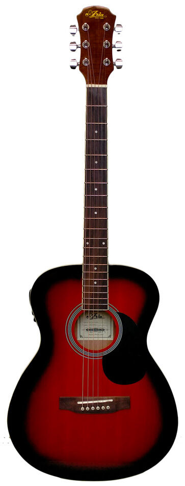 Aria AFN-15 Prodigy Series Acoustic Electric Folk Guitar Brown Sunburst