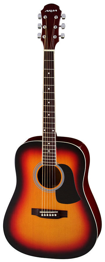 Aria Prodigy Series Acoustic Guitar Package AGPN-003 with Accessories in Brown Sunburst — view 2