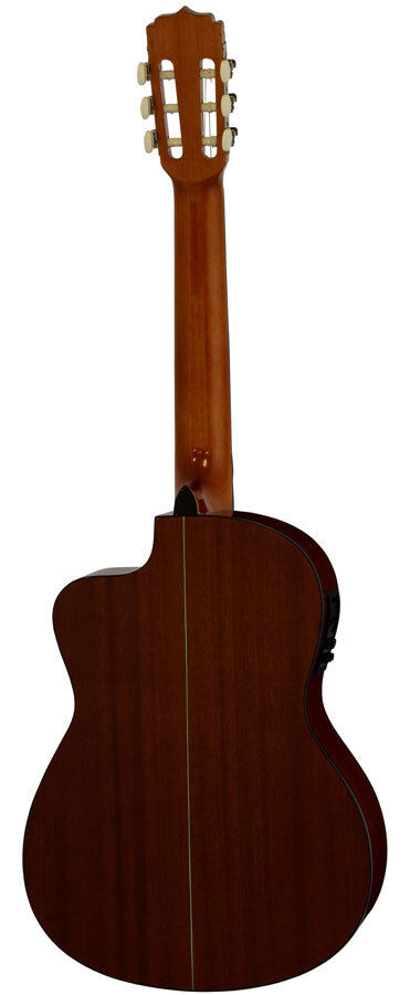 Aria AK30 Series Acoustic/Electric Classical Guitar with Cutaway, Spruce Top, Sapele Back, AEQ-4 Preamp — view 2