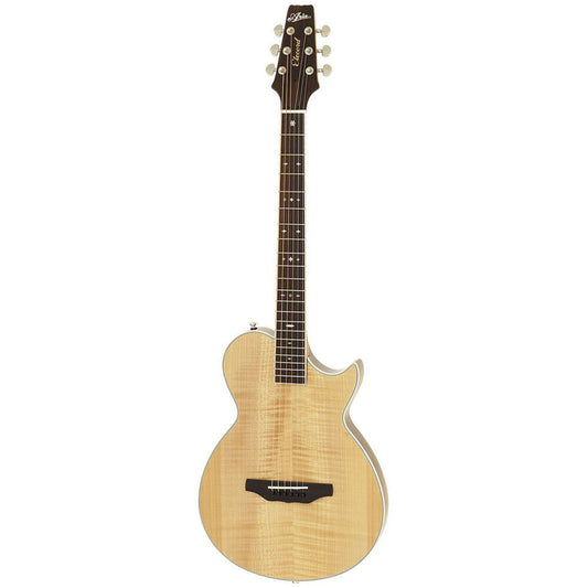 Aria APE-100 Series Thin Body Acoustic/Electric Guitar Cutaway Natural Gloss Finish