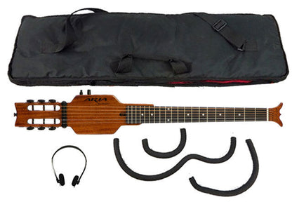 Aria Sinsonido Steel String Travel Guitar with Headphones and Accessories — view 4