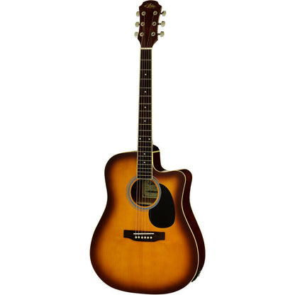 Aria AWN-15CE Prodigy Series Acoustic/Electric Dreadnought Guitar Tobacco Sunburst
