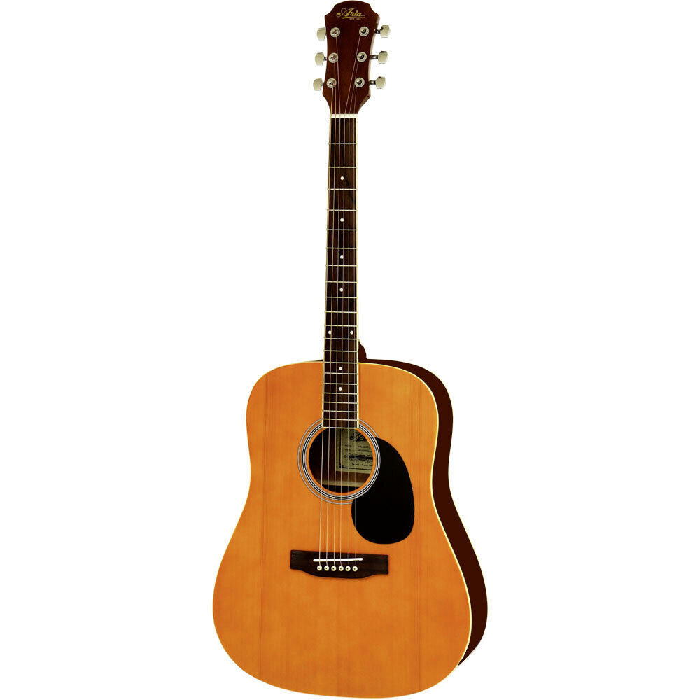 Aria AWN-15 Prodigy Series Acoustic Dreadnought Guitar Matte Natural