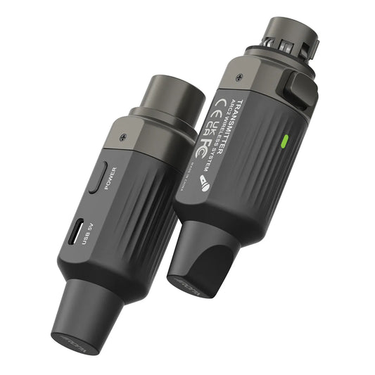 Aroma ARC2 UHF Wireless Microphone System - 7 Selectable Frequencies, USB-C Rechargeable, 30-50m Range, Up to 7 Hours Use