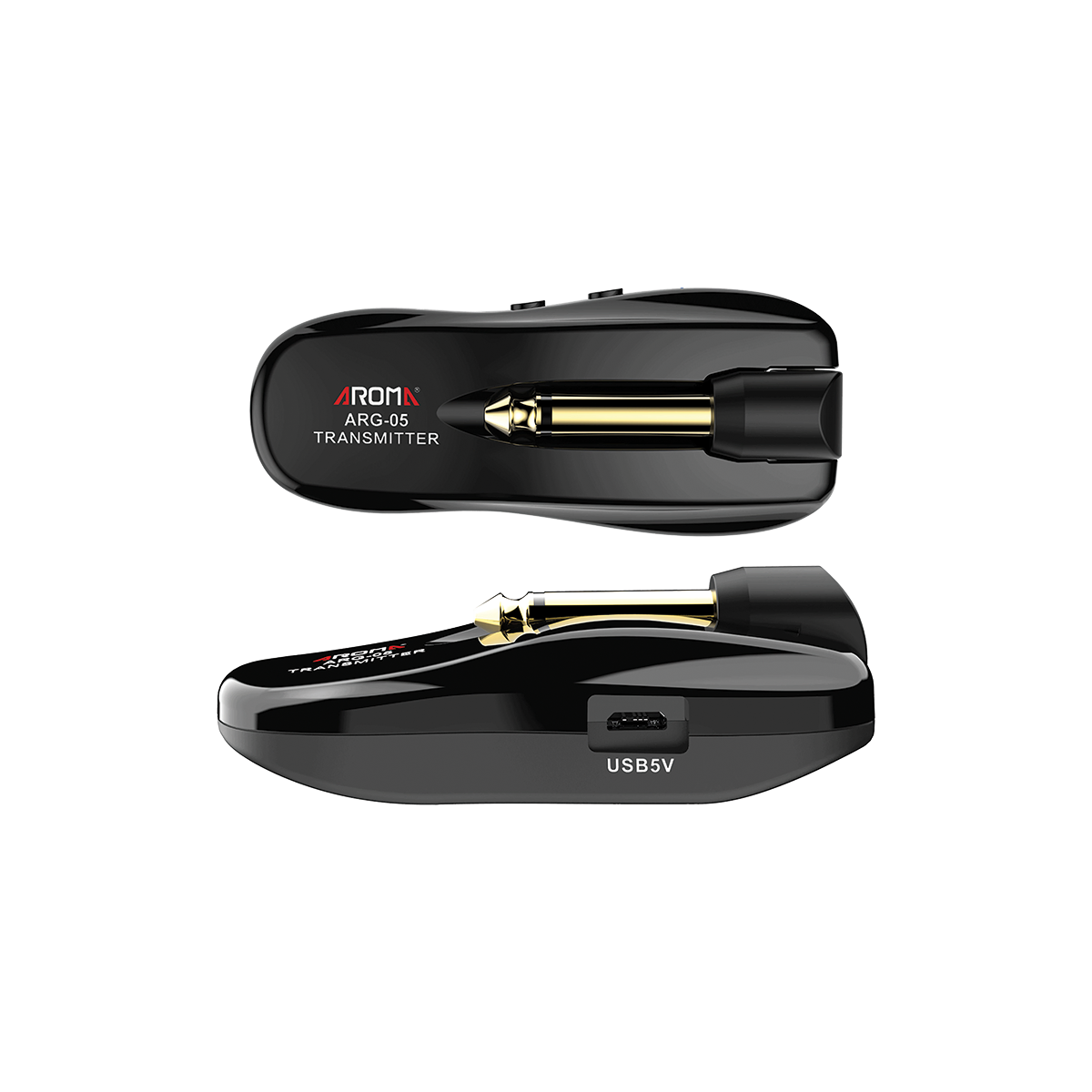 Aroma ARG05 Wireless Audio Transmission System 5.8GHz with Carry Case, 4 Channel, 20m Range, USB Rechargeable for Instruments — view 3