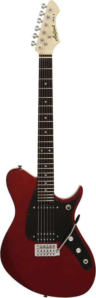 Aria J Series J-1 Electric Guitar Candy Apple Red Solid Body with Poplar Body and Maple Neck