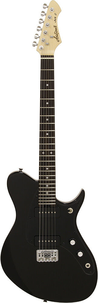 Aria J Series J-2 Solid Body Electric Guitar Black with P90 Pickups