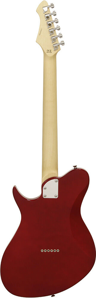 Aria J Series J-2 Solid Body Electric Guitar Candy Apple Red P90 Pickups — view 2