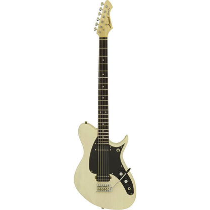 Aria Pro II J-B'Tone Baritone Electric Guitar See-Thru Vintage White 30" Scale