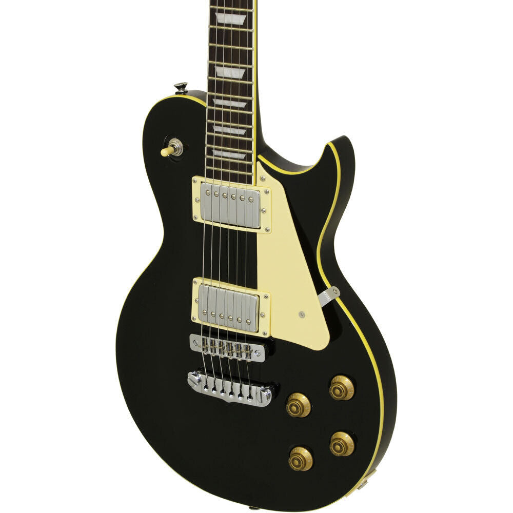 Aria PE-350STD Series Electric Guitar - Aged Black, Solid Body, Heel-Less Cutaway, SPT Bridge, Original Design, Lightweight Body — view 3