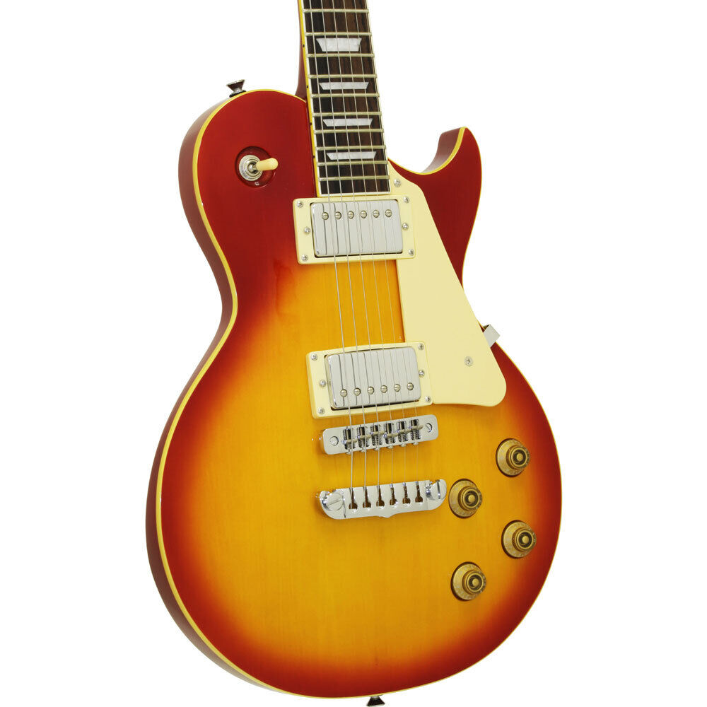 Aria PE-350STD Electric Guitar Aged Cherry Sunburst Solid Body — view 3