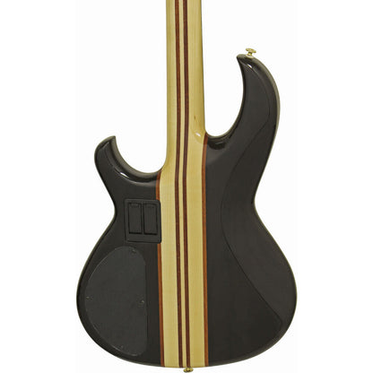 Aria Pro II SB-1000 Electric Bass Guitar - See-Thru Black, Neck-Through, MB-1E Pickup, Gotoh Hardware, Includes Gig Bag — view 4