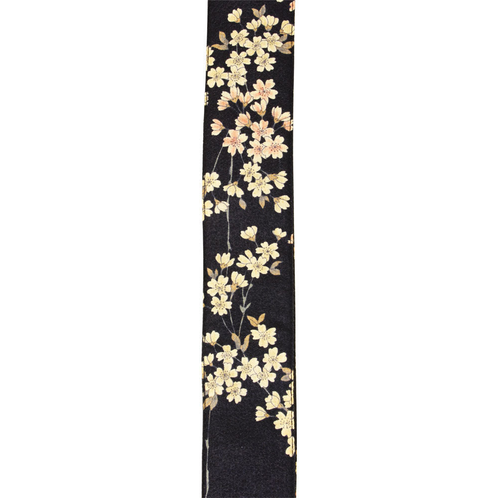 Aria 2" Deluxe Cotton Kimono Guitar Strap with Leather Ends — view 2
