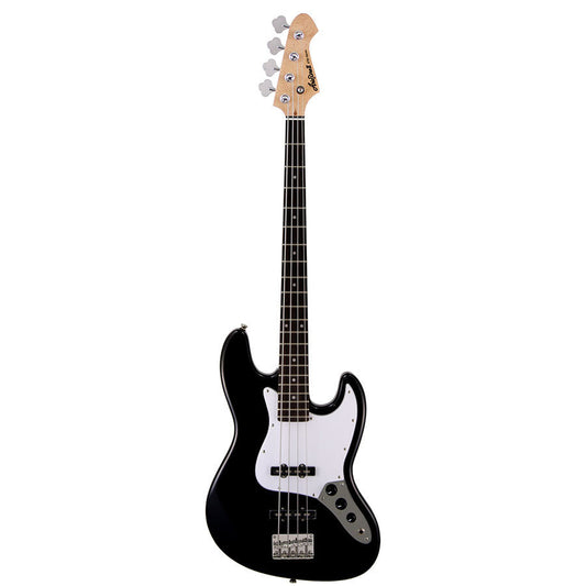 Aria STB-JB Electric Bass Guitar Black with White Pickguard