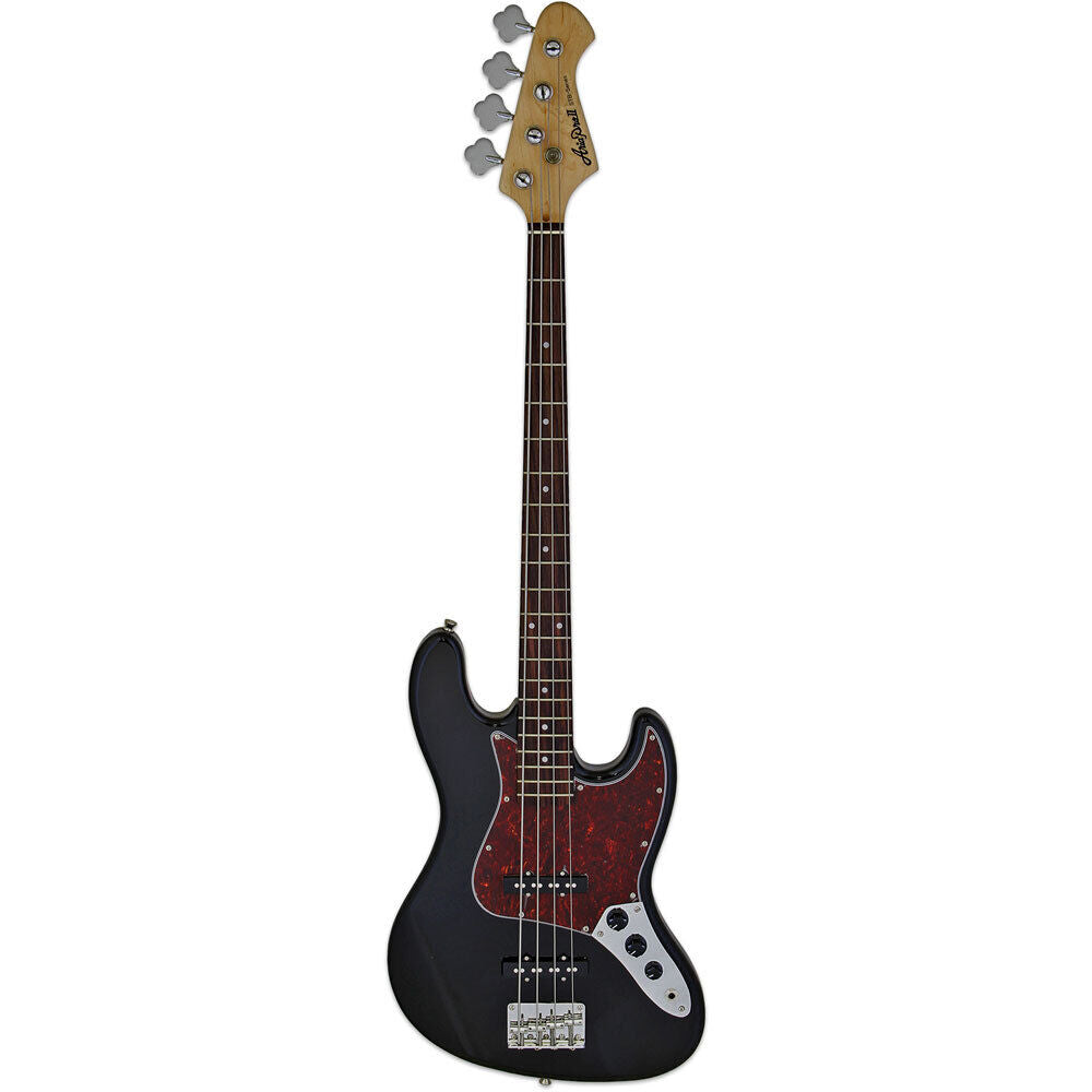 Aria STB-JB Series Electric Bass Guitar Black Tortoise Shell Pickguard