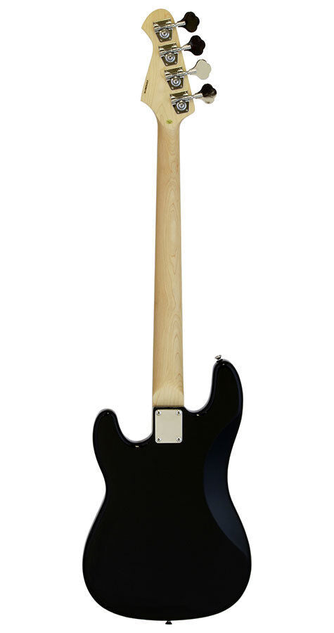 Aria STB-PB Electric Bass Guitar Black with Maple Neck and Rosewood Fingerboard — view 2