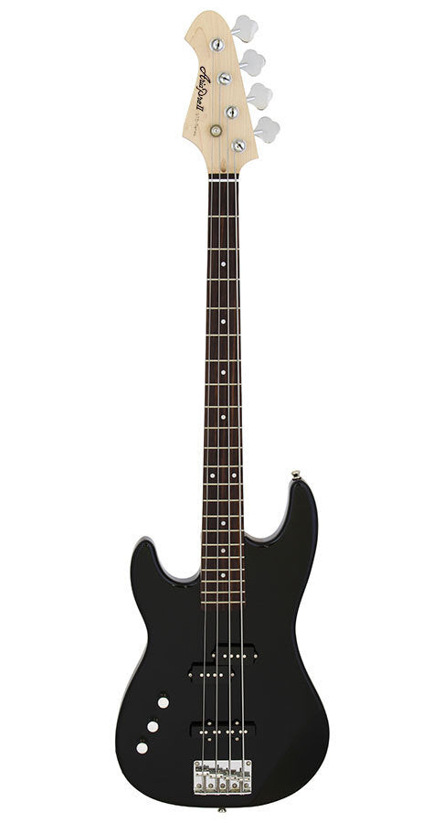 Aria STB-PJ Series Left Handed Electric Bass Guitar Black