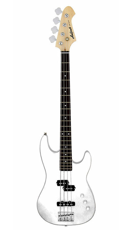 Aria STB-PJ Electric Bass Guitar White with Basswood Body, Maple Neck, Rosewood Fingerboard, OP-1 and OJ-1 Pickups