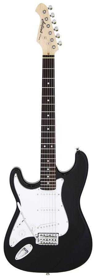 Aria STG-003 Left Handed Solid Body Electric Guitar Black