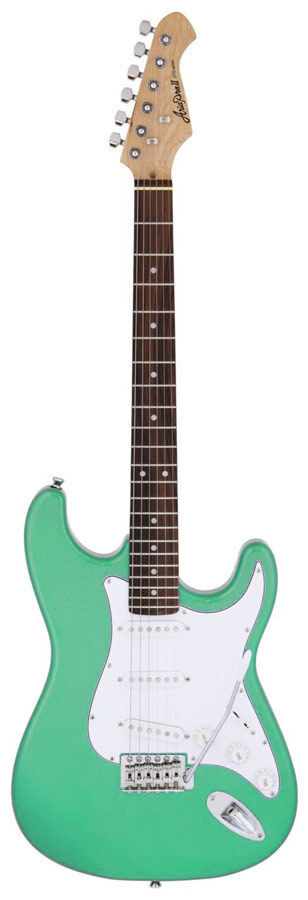 Aria STG-003 Electric Guitar Surf Green Solid Body Maple Neck Rosewood Fingerboard OS-1 Pickups