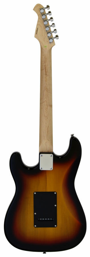 Aria Pro II STG-Series Electric Guitar 3-Tone Sunburst Black Pickguard Solid Body — view 2