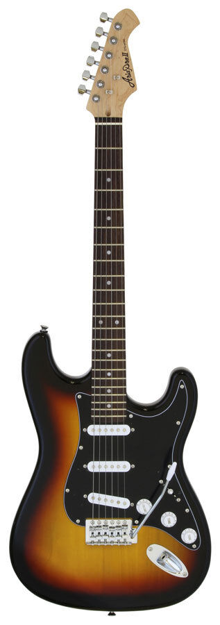 Aria Pro II STG-Series Electric Guitar 3-Tone Sunburst Black Pickguard Solid Body