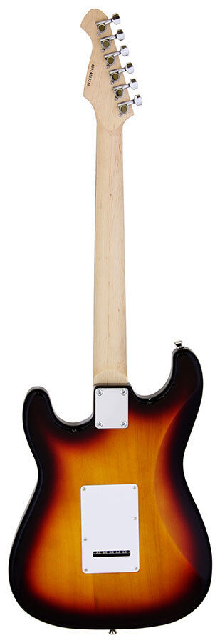 Aria STG-004 Electric Guitar 3-Tone Sunburst White Pickguard Solid Body Maple Neck Rosewood Fingerboard OS-1 Single Coil OH-1 Humbucker — view 2