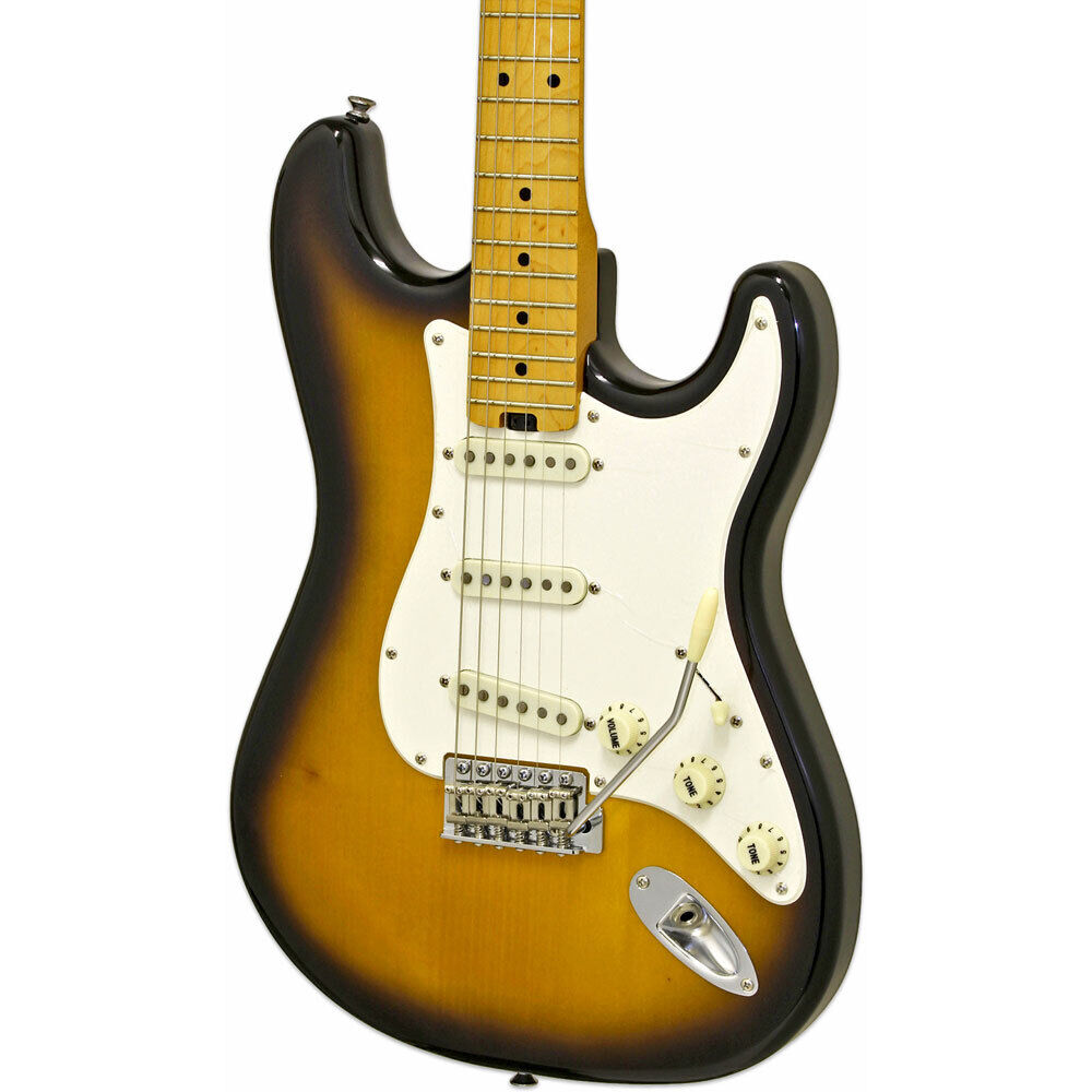 Aria STG-57 Modern Classics Electric Guitar 2-Tone Sunburst Solid Body — view 3