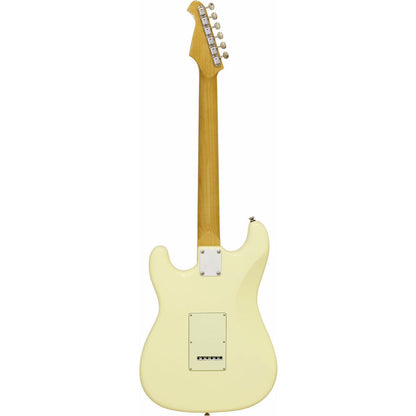 Aria STG-62 Electric Guitar Vintage White Solid Body with Alnico V Pickups — view 2