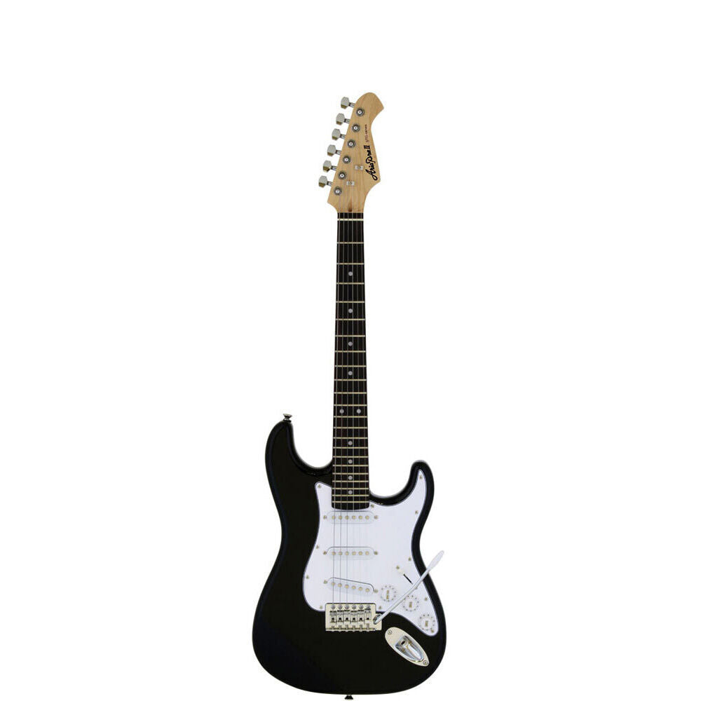 Aria STG-MINI 3/4 Size Electric Guitar Black Solid Body with Aria OS-3 Pickups
