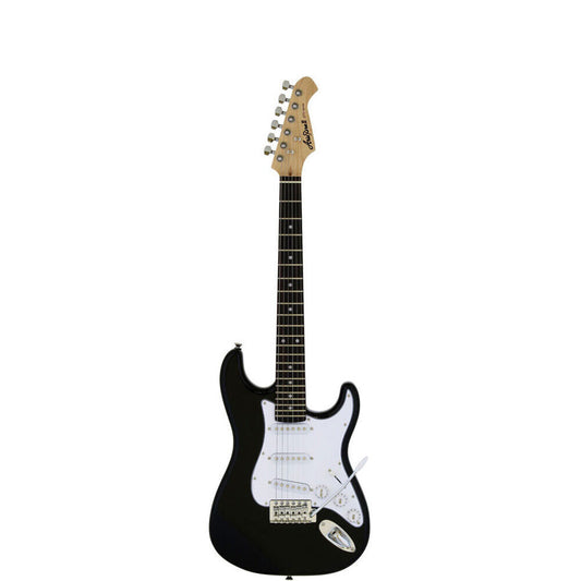 Aria STG-MINI 3/4 Size Electric Guitar Black Solid Body with Aria OS-3 Pickups