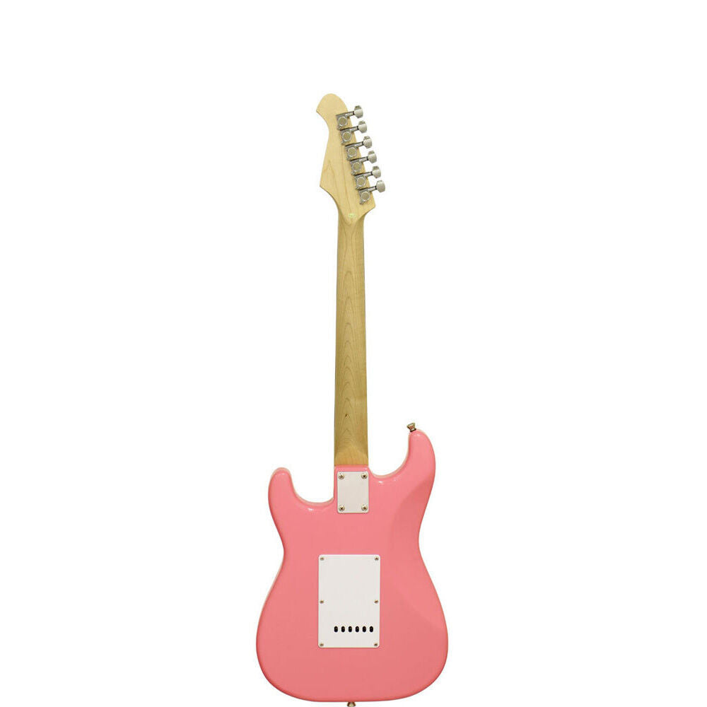Aria STG-MINI 3/4 Size Electric Guitar Kawaii Pink Solid Body with Maple Neck and Rosewood Fingerboard — view 2