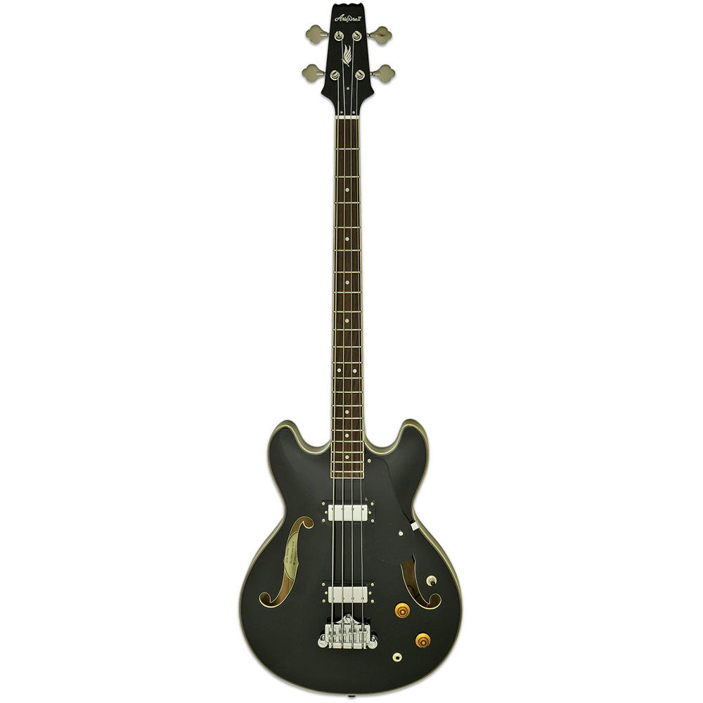 Aria Pro II TAB-CLASSIC Hollow Body Electric Bass Guitar Black