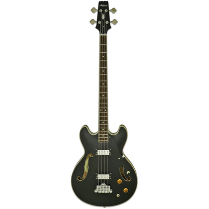 Aria Pro II TAB-CLASSIC Hollow Body Electric Bass Guitar Black