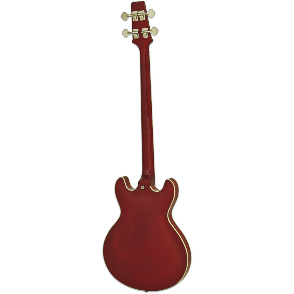Aria Pro II TAB-CLASSIC Hollow Body Electric Bass Guitar Wine Red — view 2