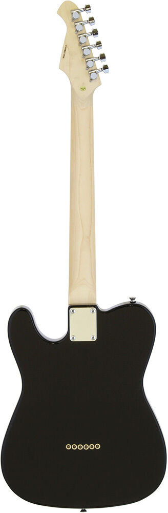 Aria Pro II TEG-Series Electric Guitar Black Red Tortoise Pickguard Solid Body Basswood Maple Neck Rosewood Fingerboard — view 2