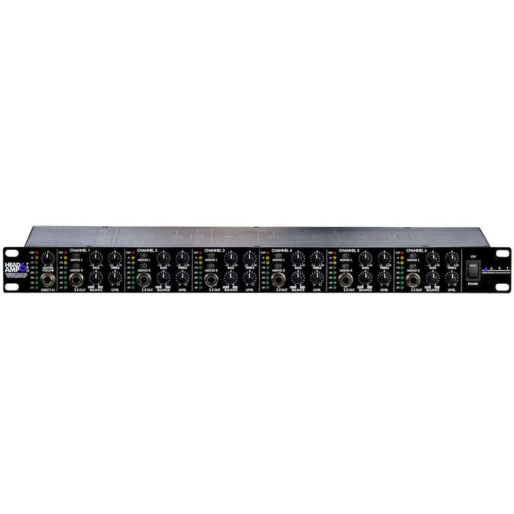 ART HeadAmp6 Pro 6 Ch. Pro Headphone Amp