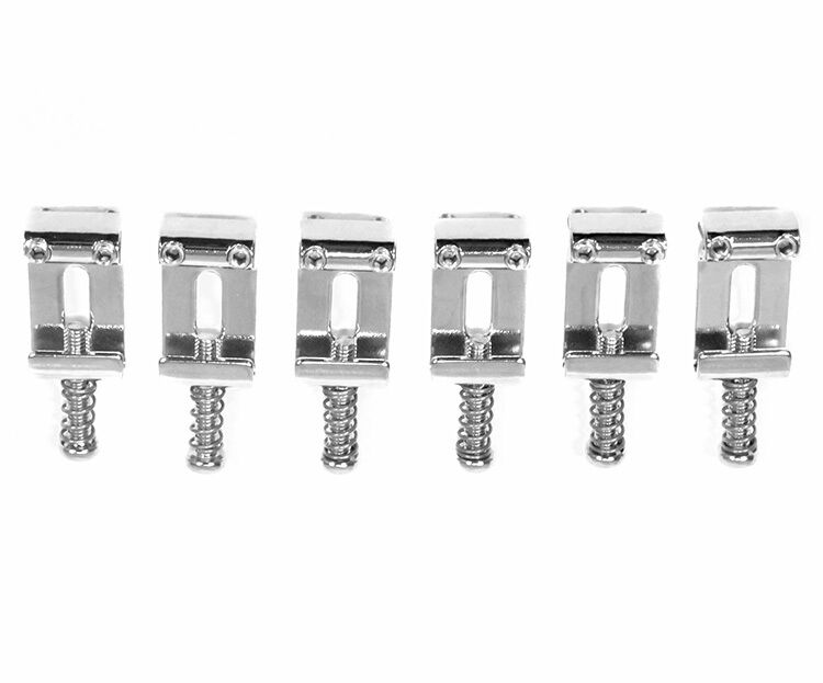 Gotoh S101 Series 11.3mm Bent-Steel Electric Guitar Saddles in Nickel Finish (Set of 6)