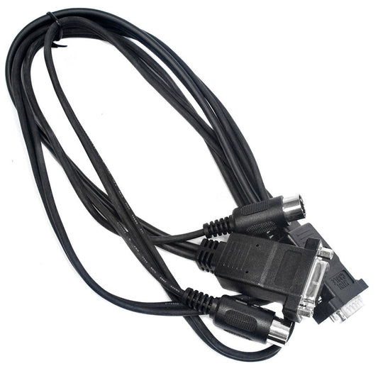 Leem PC MIDI Cable with 15 Pin Joystick Port and Dual 5-Pin DIN Connectors