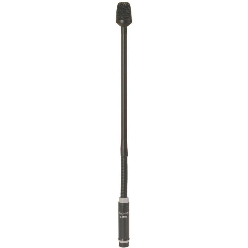 Audio Spectrum XLR Gooseneck Microphone with 18" Flexible Neck and Unidirectional Pattern