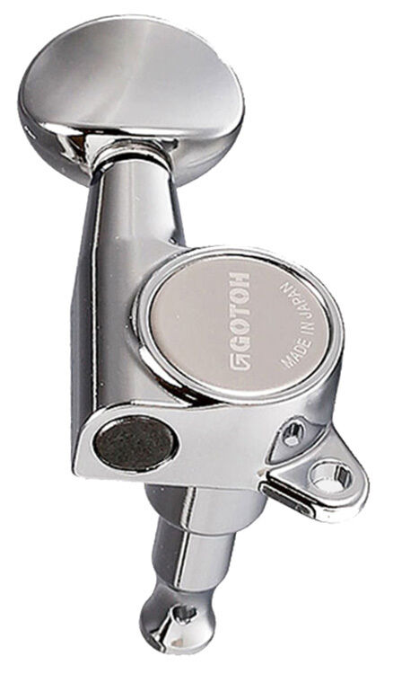 Gotoh SG381 Series 3+3 Tuning Machines for Acoustic/Electric Guitar - Chrome Finish