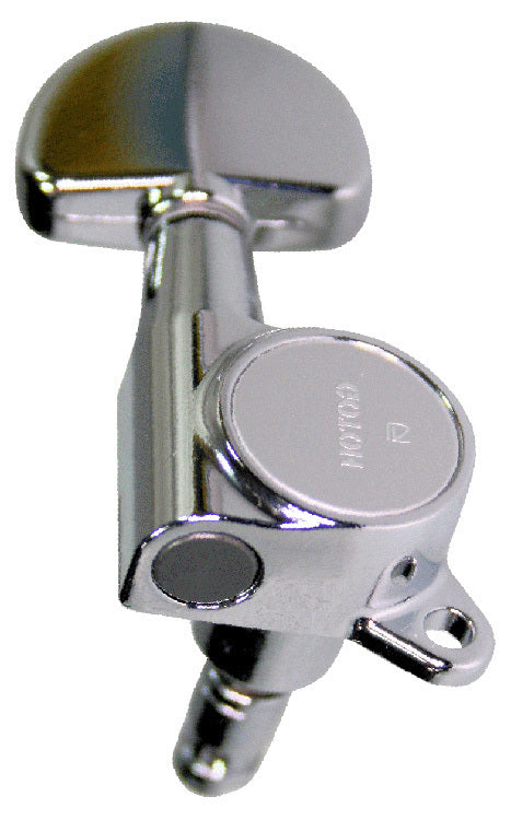 Gotoh SG381 Series Chrome Tuning Machines 3+3 for Acoustic/Electric Guitars, Sealed Housing, 1:16 Gear Ratio, Pack of 6