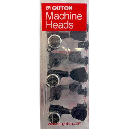 Gotoh SG381 Magnum Lock Traditional Guitar Tuning Machines Black 3+3 — view 6