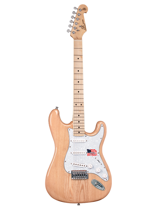 Essex SC Style GTR SSS Natural Satin MPL-FB SW-Ash Body Electric Guitar