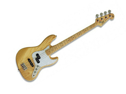 Essex PJ Style Bass Guitar Natural Gloss Ash Maple Fingerboard