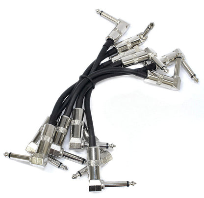 Leem 6" Deluxe FX Pedal Patch Cables 6pk with Right-Angled Plugs — view 2