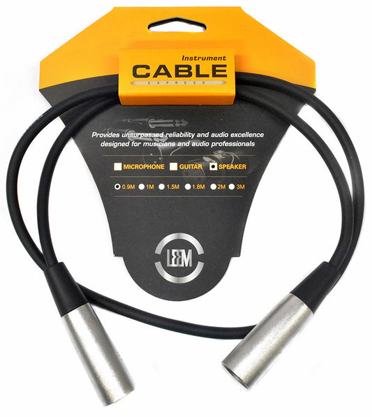 Leem 3ft XLR Male to XLR Male Speaker Cable